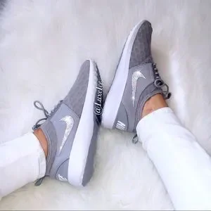 Nike Shoes Nike Juvenate Grey Size Customized With Swarovski